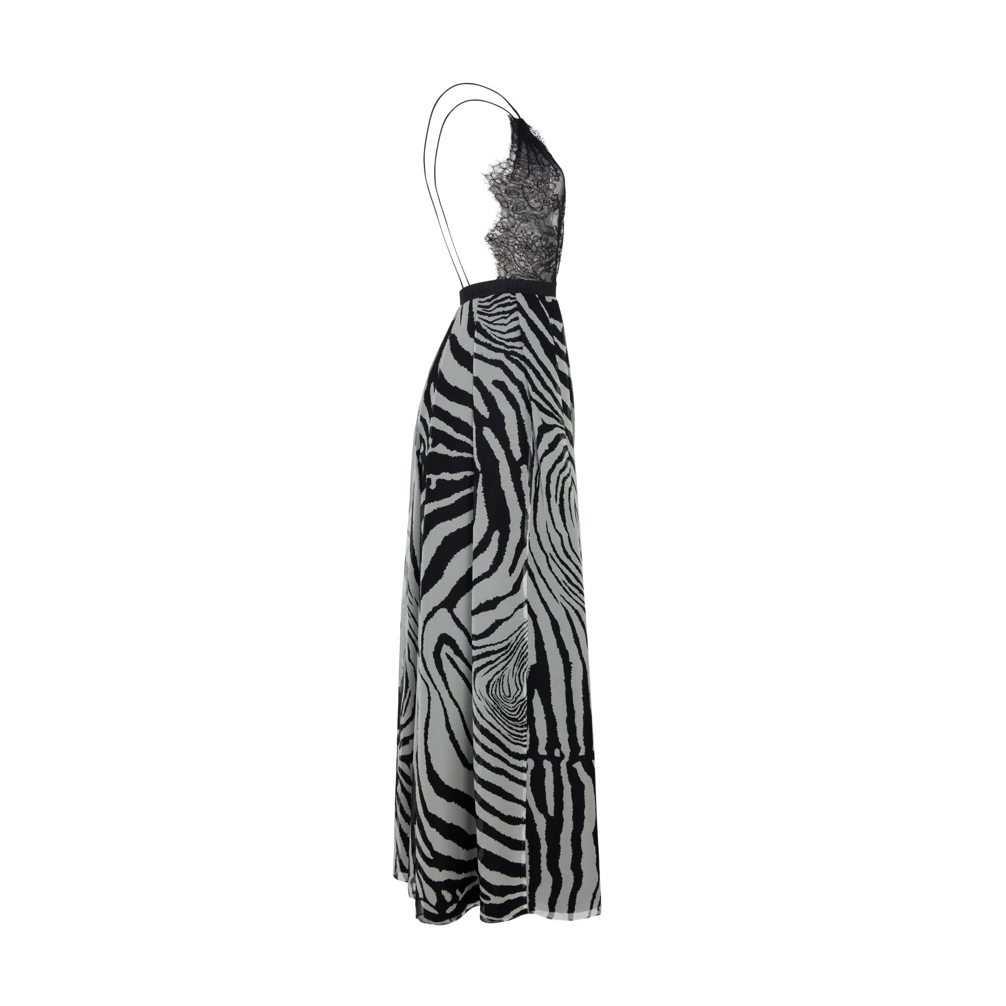 Zebra Lace Top Dress