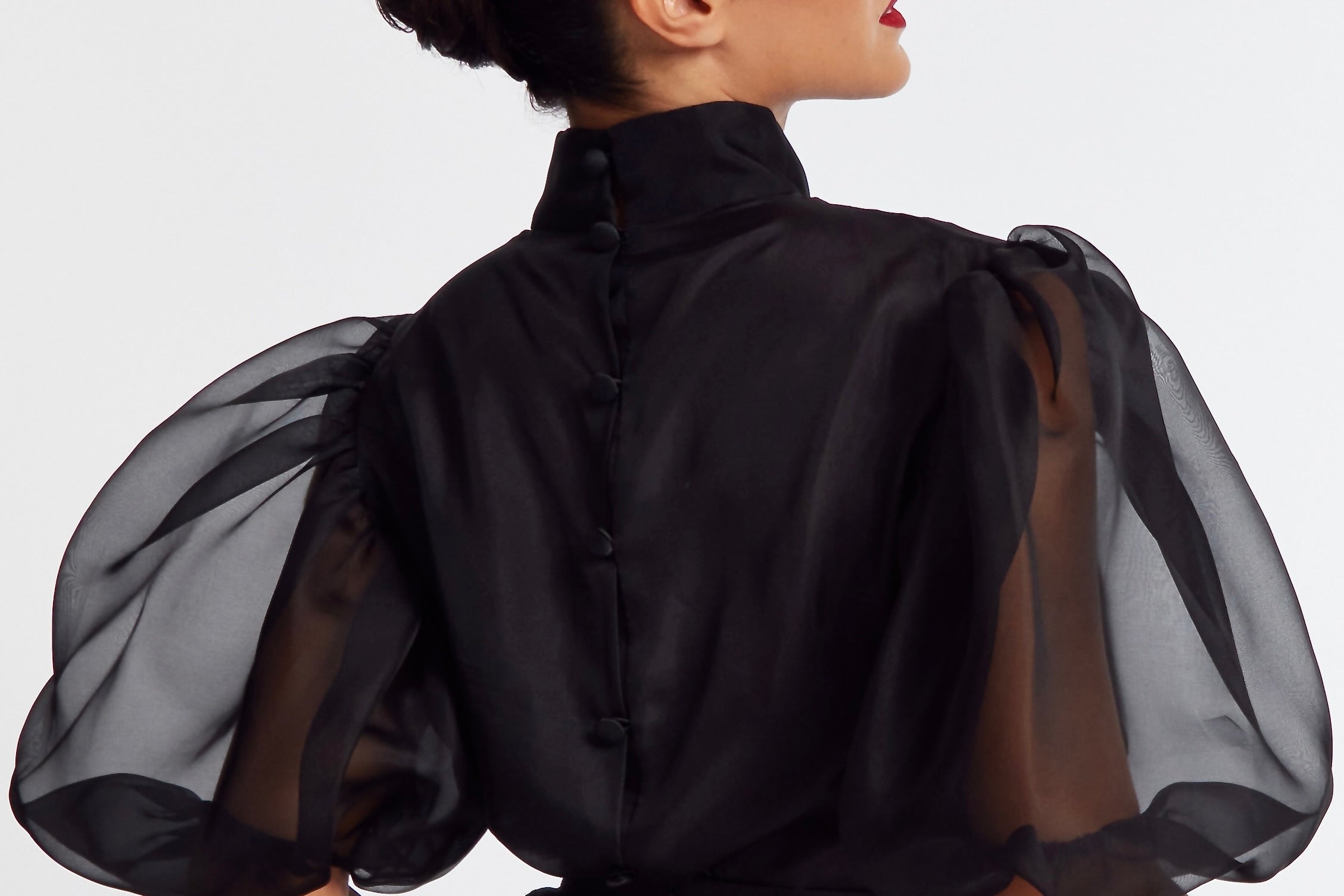 Puff Sleeve Organza