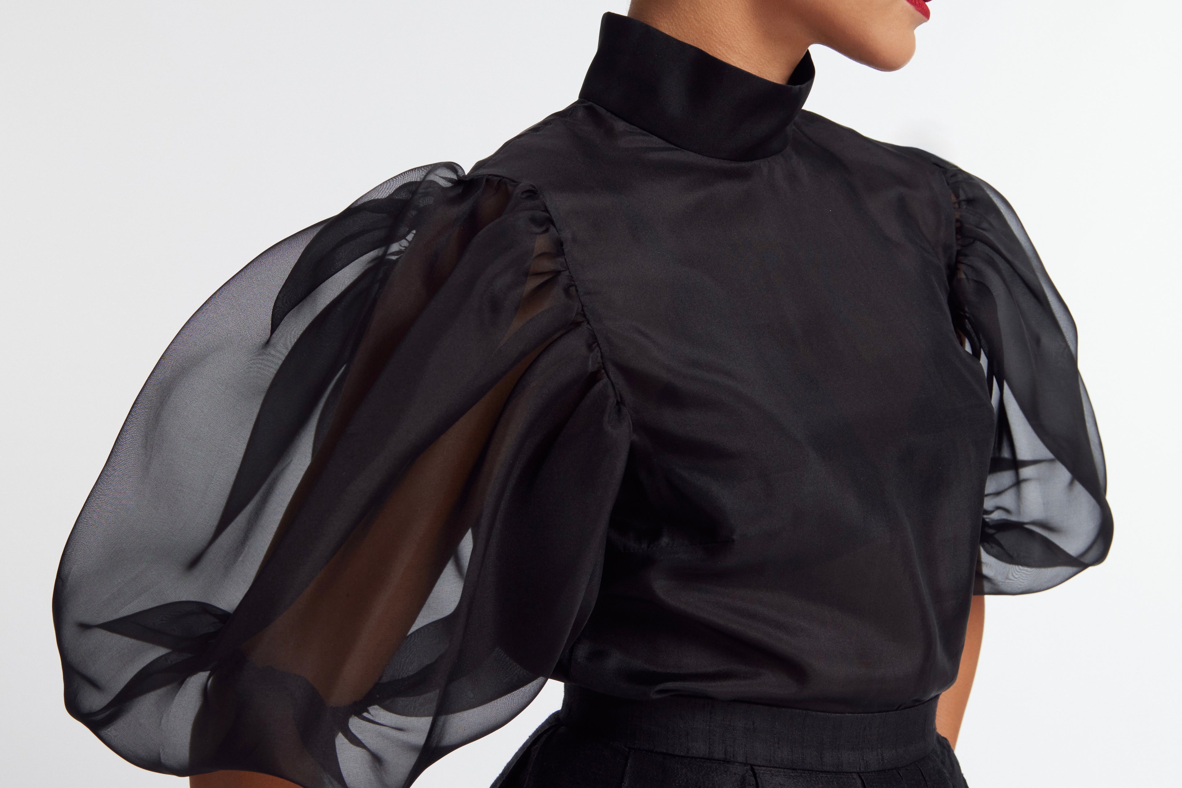 Puff Sleeve Organza